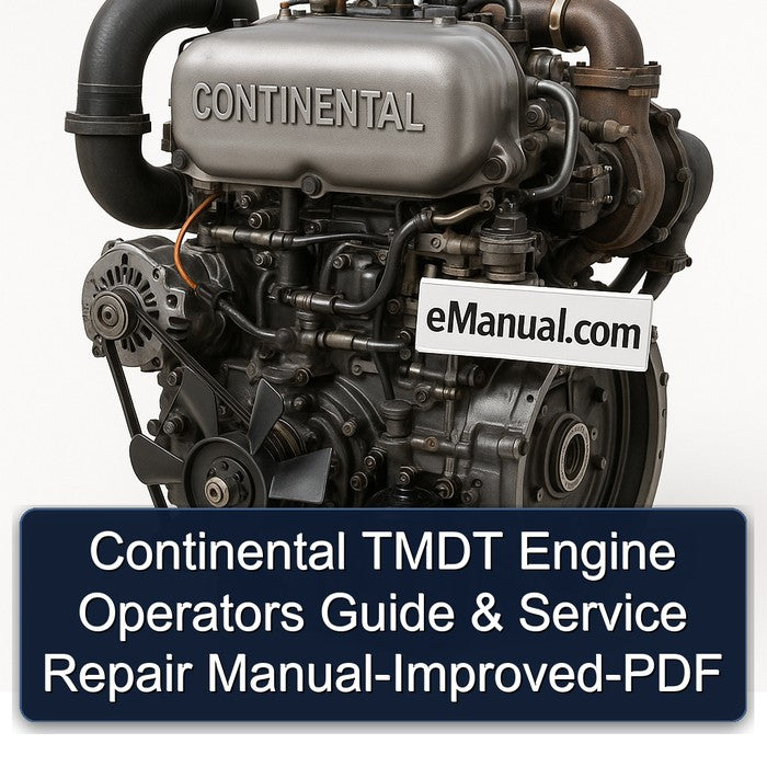 Continental TMDT Engine Operators Guide & Service Repair Manual-Improved-PDF