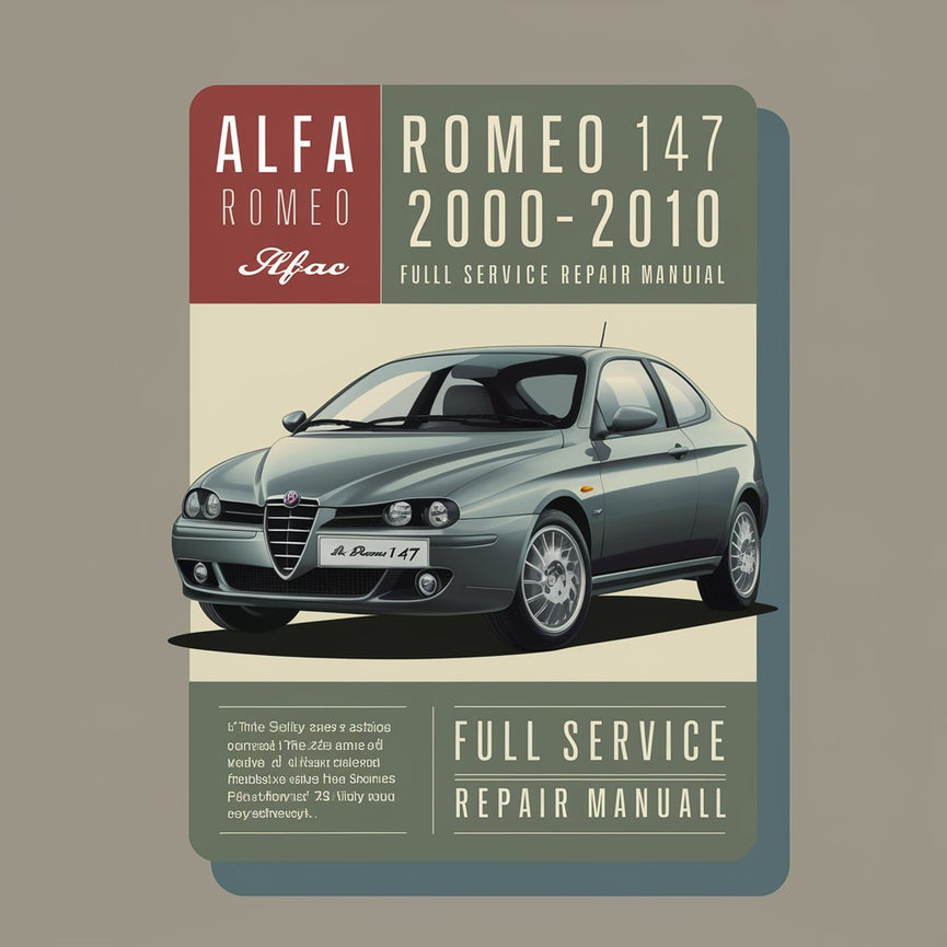 Manual de reparación y servicio completo Alfa Romeo 147 2.0 TS 2000-2010