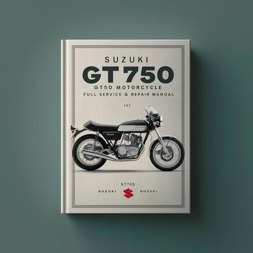 Manual de reparación y servicio completo de la motocicleta Suzuki GT750 GT 750 1972-1977