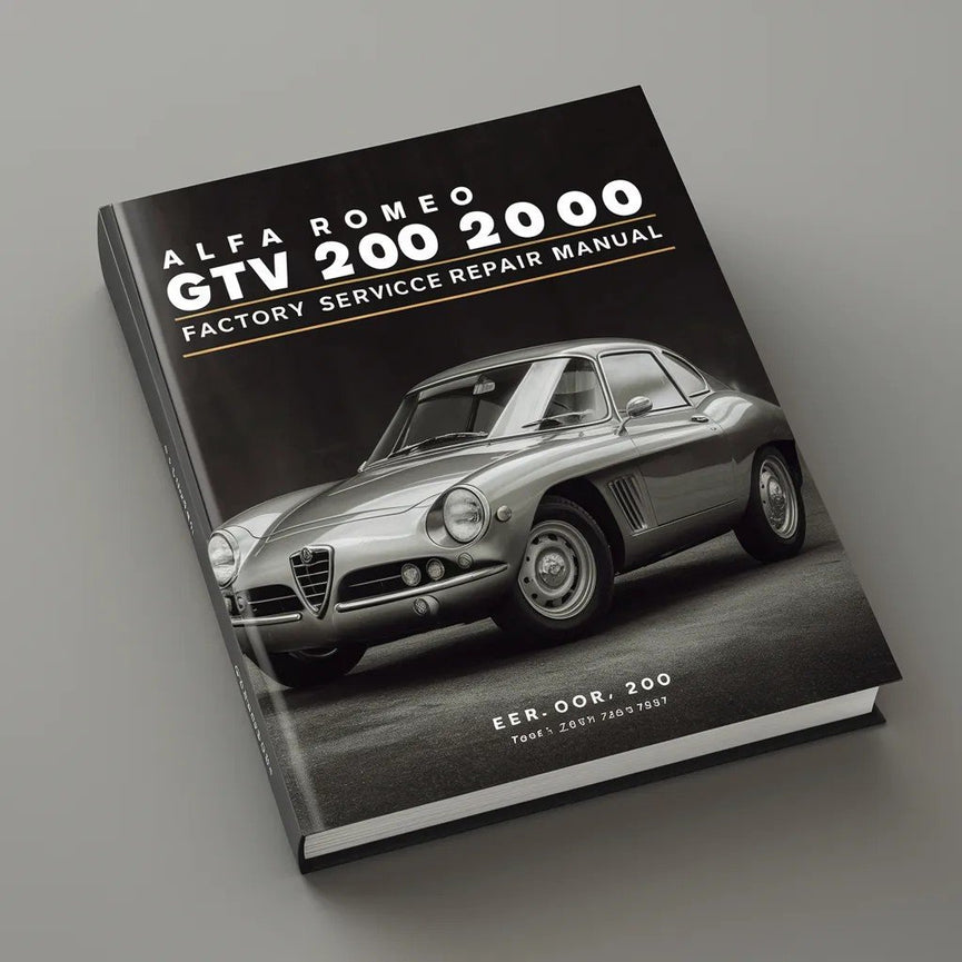 Manual de reparación y servicio de fábrica del Alfa Romeo GTV 2000