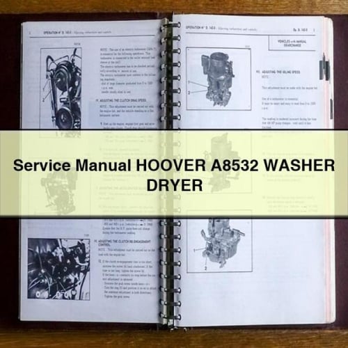 Service Manual HOOVER A8532 WASHER DRYER PDF Download