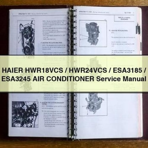 HAIER HWR18VCS / HWR24VCS / ESA3185 / ESA3245 AIR CONDITIONER Service Manual PDF Download