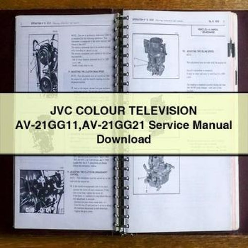 JVC COLOUR TELEVISION AV-21GG11 AV-21GG21 Service Manual Download PDF