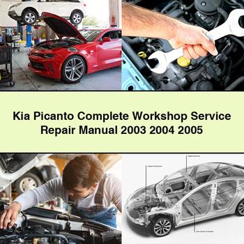 Kia Picanto Komplettes Werkstatthandbuch für Service und Reparaturen 2003 2004 2005