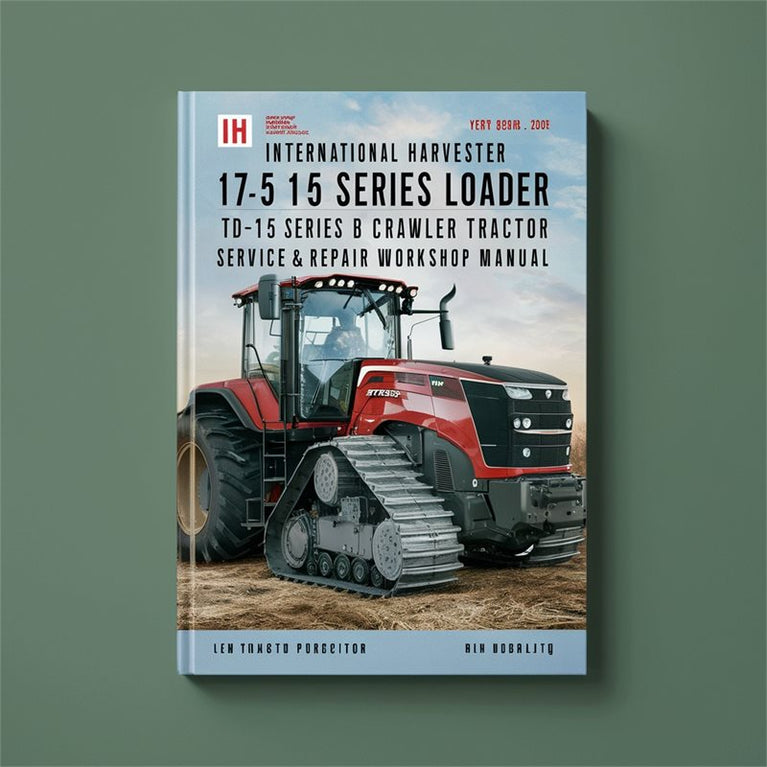 IH International Harvester 175 Series Loader TD-15 B Crawler Tractor Service Repair Workshop Manual PDF