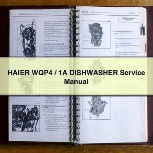 HAIER WQP4 / 1A DISHWASHER Service Manual PDF Download