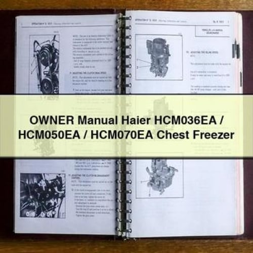 Owner Manual Haier HCM036EA / HCM050EA / HCM070EA Chest Freezer PDF Download