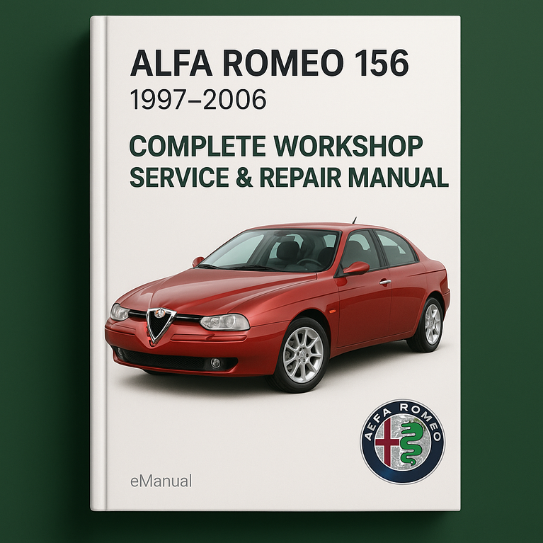Alfa Romeo 156 Komplettes Werkstatthandbuch 1997 1998 1999 2000 2001 2002 2003 2004 2005 2006