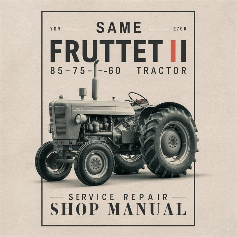 1975-1985 Same Frutteto II -60 Tractor Shop Service Repair Workshop Manual PDF