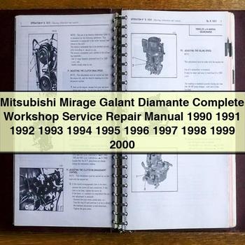Mitsubishi Mirage Galant Diamante Komplettes Werkstatthandbuch 1990 1991 1992 1993 1994 1995 1996 1997 1998 1999 2000