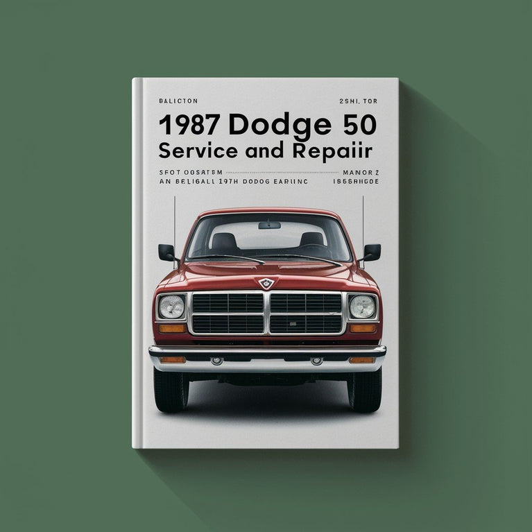 1987 Dodge Ram 50 Wartungs- und Reparaturhandbuch