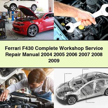 Manual completo de servicio y reparación del taller Ferrari F430 2004 2005 2006 2007 2008 2009