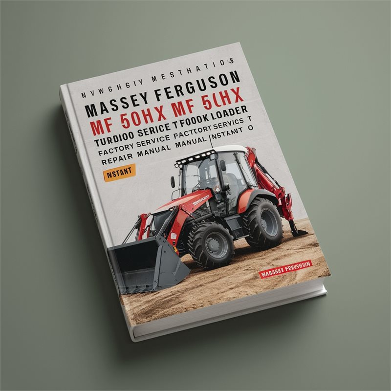 Massey Ferguson MF 50H MF 50HX MF 60HX Turbo Series T Backhoe Loader Factory Service and Repair Workshop Manual Instant PDF