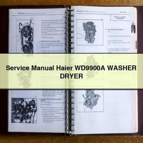 Service Manual Haier WD9900A WASHER DRYER PDF Download