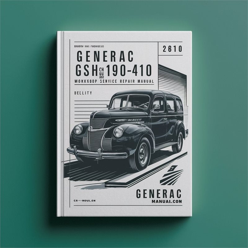 Generac GSH GSV 190-410 Ohvi Engine Service Repair Workshop Manual PDF