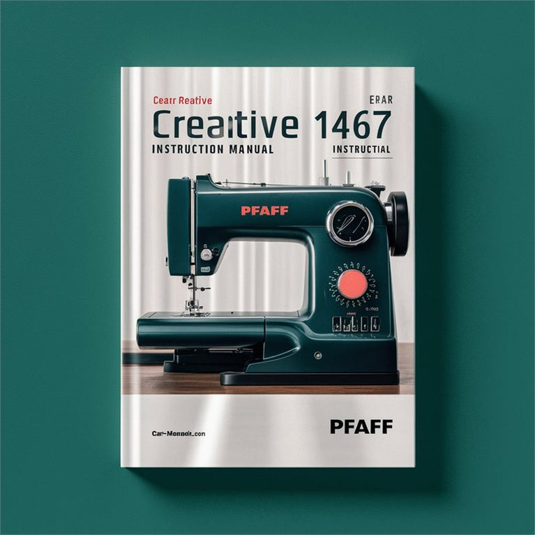 Pfaff Creative 1467 Sewing Machine Instruction Service Repair Workshop Manual PDF