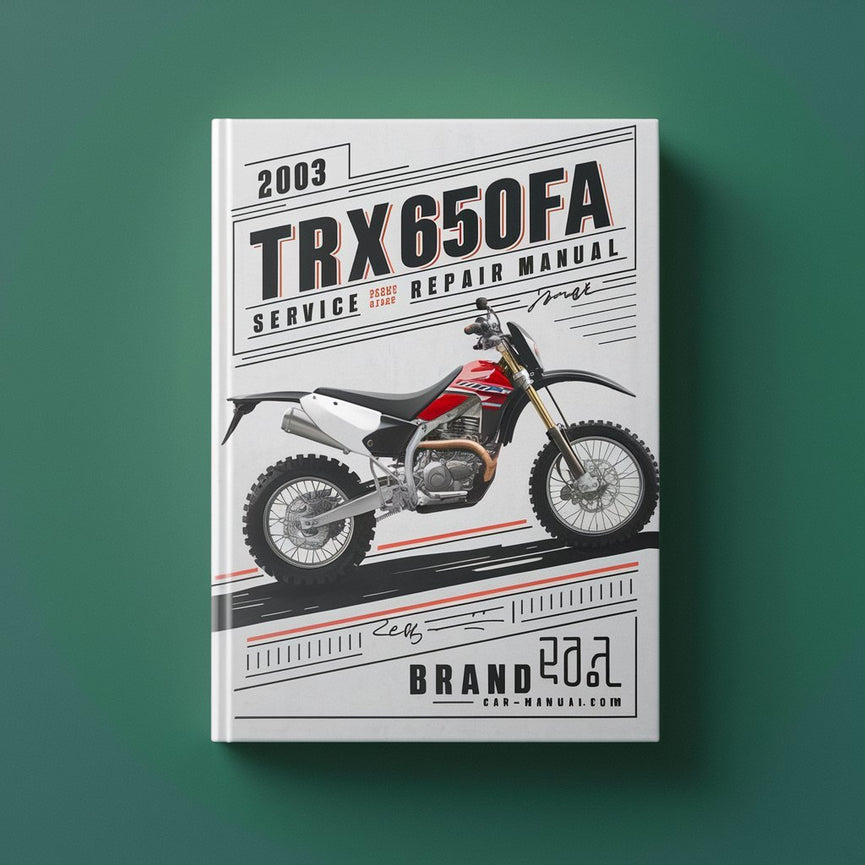 Manual de servicio y reparación de Rincon TRX650FA 2003