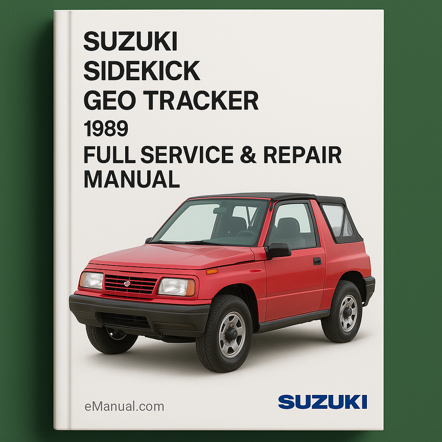 Suzuki Sidekick Geo Tracker 1989 Full Service Repair Manual