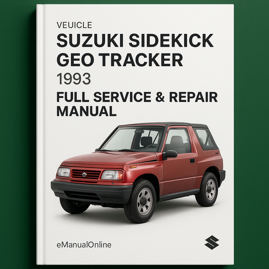 Suzuki Sidekick Geo Tracker 1993 Full Service Repair Manual
