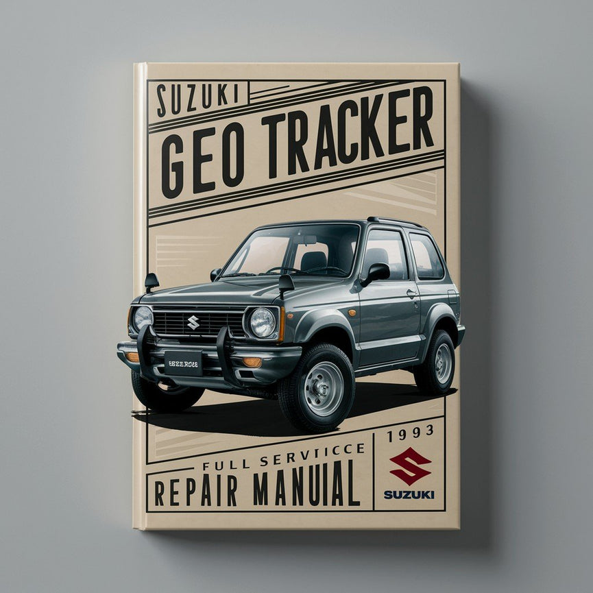 Manual de reparación y servicio completo del Suzuki Sidekick Geo Tracker 1993