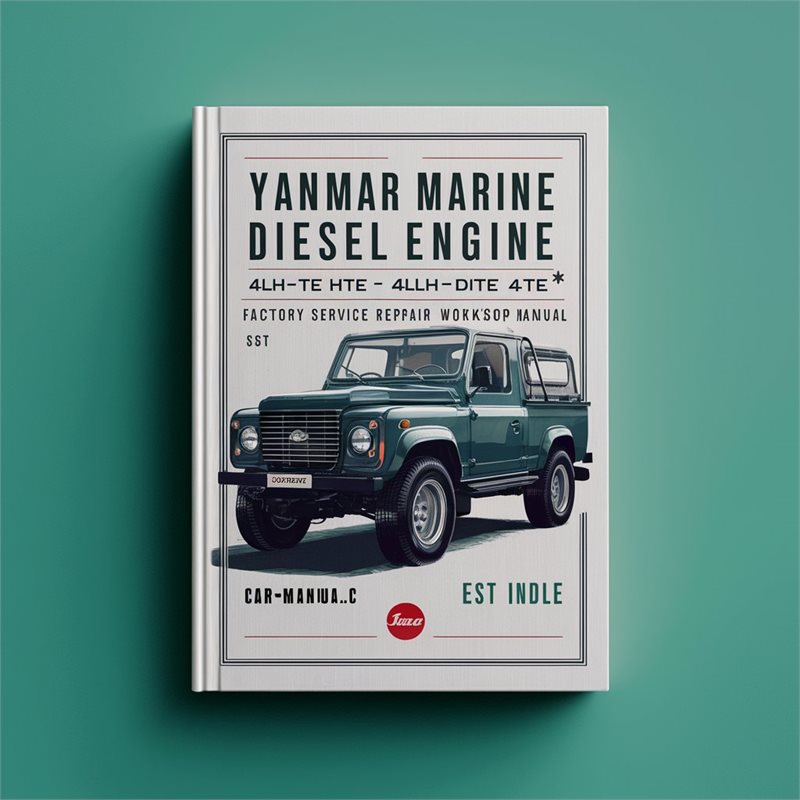 Yanmar Marine Diesel Engine 4LH-TE 4LH-HTE 4LH-DTE 4LH-STE Service Repair Workshop Manual PDF