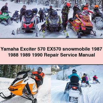 Manual de servicio y reparación de motos de nieve Yamaha Exciter 570 EX570 1987 1988 1989 1990