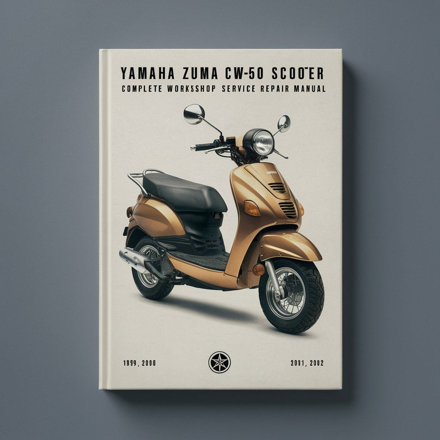 Manual completo de reparación y servicio de taller del scooter Yamaha Zuma CW50 1999 2000 2001 2002