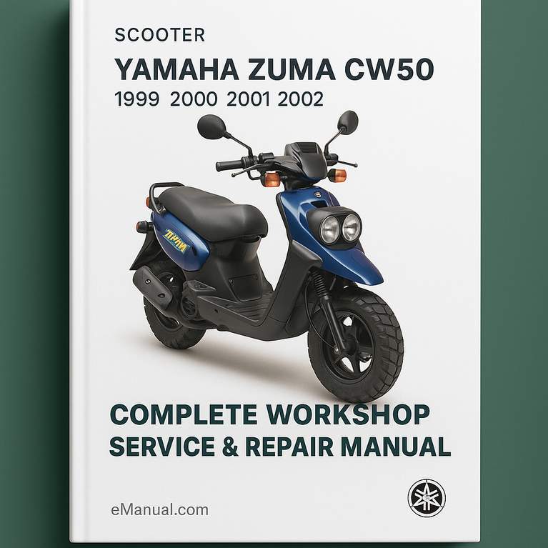 Yamaha Zuma CW50 Scooter Complete Workshop Service Repair Manual 1999 2000 2001 2002