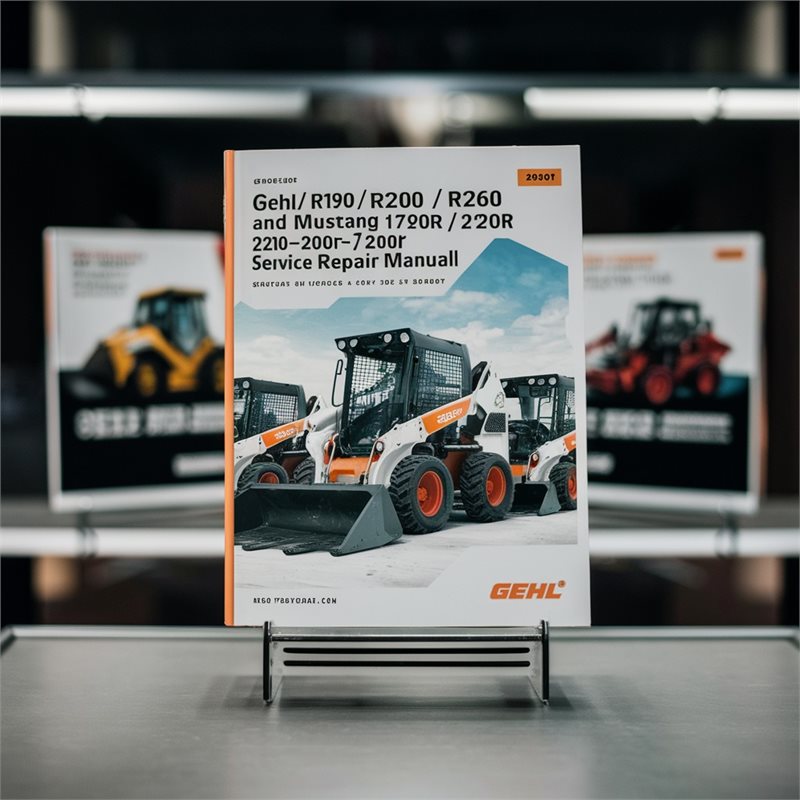 Gehl R190/ R220/r260 Mustang 1900R /2200r/2600r SKID-STEER Loaders Service Repair Workshop Manual PDF