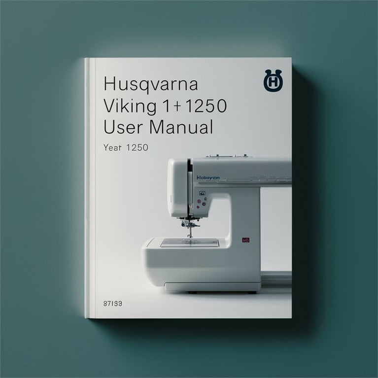 Husqvarna viking 1+, 1250 embroidery user Manual PDF