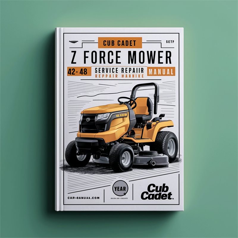 Cub Cadet Z Force ZTR Mower 42 44 48 Service Repair Workshop Manual PDF