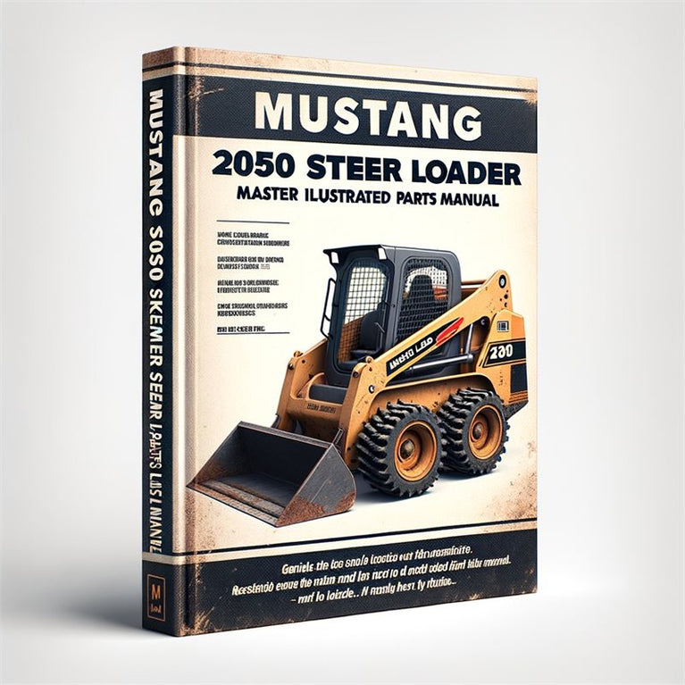 Mustang 2050 Skid Steer Loader Master Illustrated Parts List Manual PDF