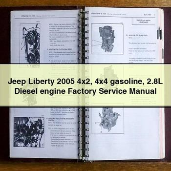 Manual de reparación y servicio de fábrica del motor diésel 2.8L de gasolina 4x2 4x4 Jeep Liberty 2005