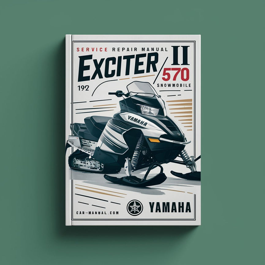 Manual de servicio y reparación de motos de nieve Yamaha Exciter II 570 EX570 1991 1992 1993