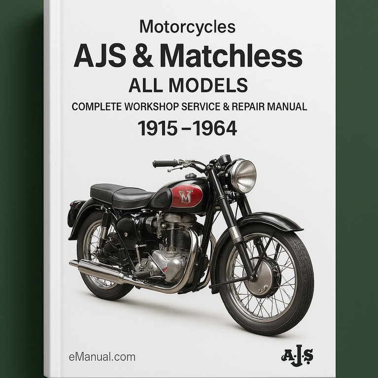AJS & Matchless Motorcycles All Models Complete Workshop Service Repair Manual 1915-1964
