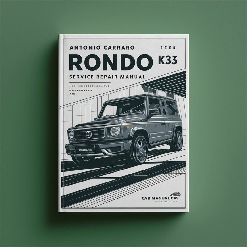 Antonio Carraro Rondo K 333 Service Repair Workshop Manual PDF