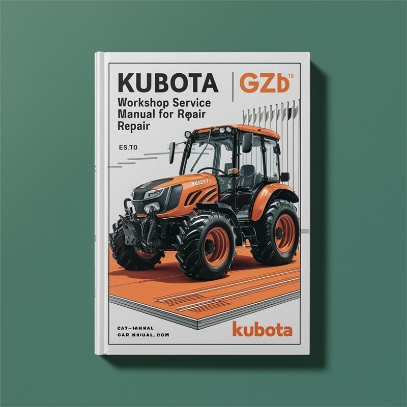 Kubota GZD 15 Service Repair Workshop Manual PDF