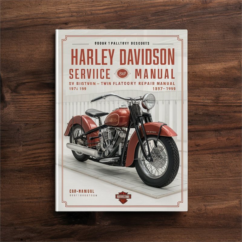 1959 Harley Davidson Servi Car SV Bigtwin V-TWIN Flathead 1937 Service Repair Workshop Manual PDF