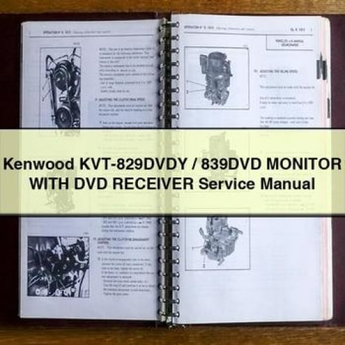 Kenwood KVT-829DVDY / 839DVD MONITOR WITH DVD Receiver Service Manual PDF Download