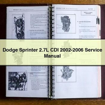 Manual de servicio y reparación del Dodge Sprinter 2.7L CDI 2002-2006