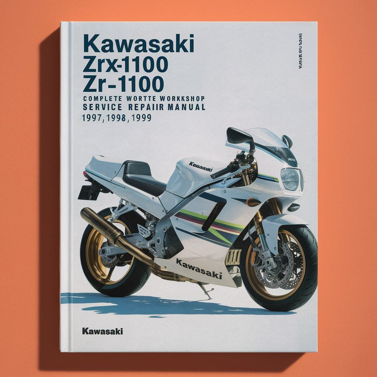 Manual completo de reparación y servicio de taller de Kawasaki ZRX1100 ZR1100 ZRX 1100 1997 1998 1999