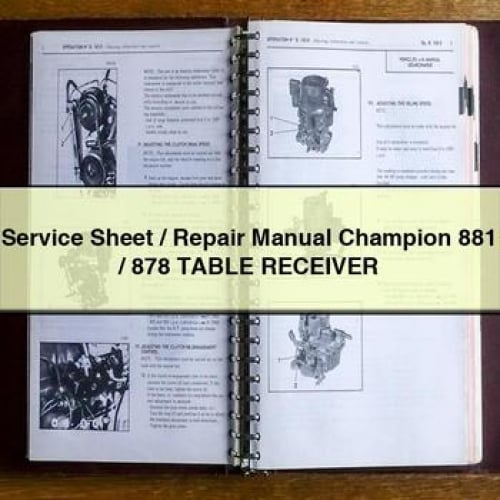 Service Sheet / Repair Manual Champion 881 / 878 TABLE Receiver PDF Download