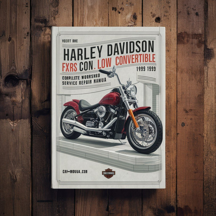 Harley Davidson FXRS Con Low Rider Convertible Complete Workshop Service Repair Manual 1991 1992 1993