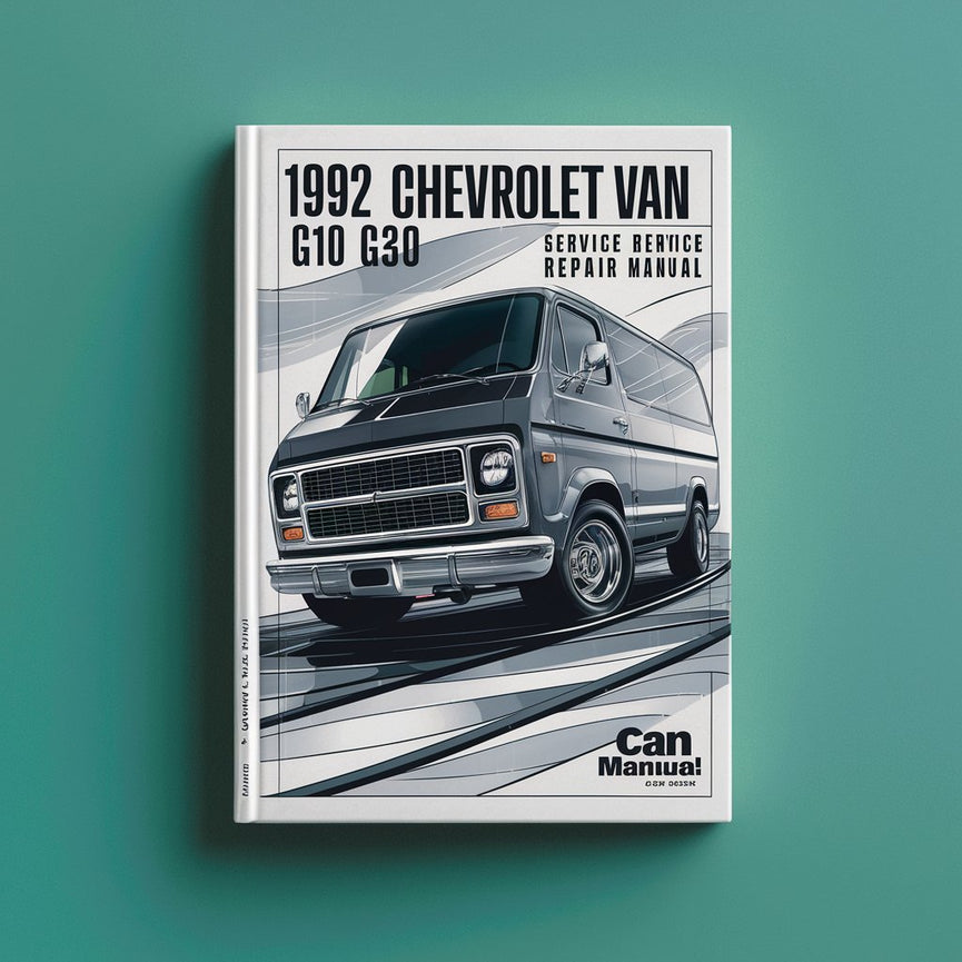 Manual de servicio y reparación de la camioneta Chevrolet G10 G20 G30 de 1992