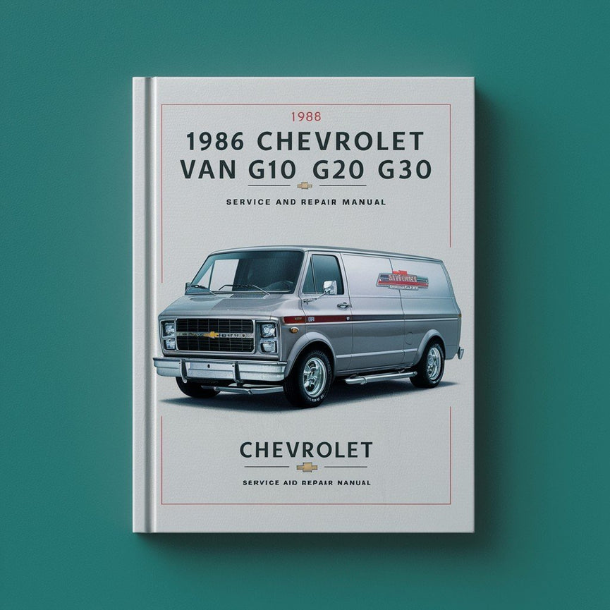 Manual de servicio y reparación de la camioneta Chevrolet G10 G20 G30 de 1986