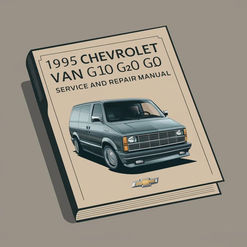 Manual de servicio y reparación de la camioneta Chevrolet G10 G20 G30 de 1995