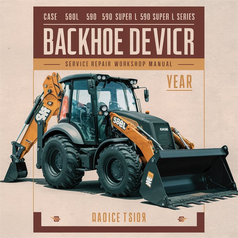 Case 580L, 580 Super L, 590 Super L Series Backhoe Loader Servic