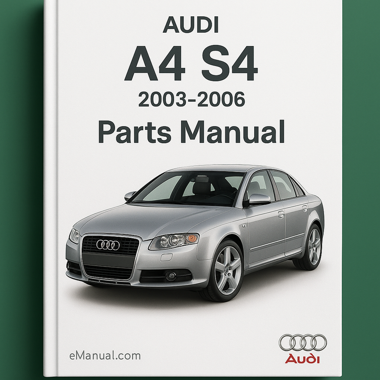 Audi A4 S4 2003-2006 Parts Manual