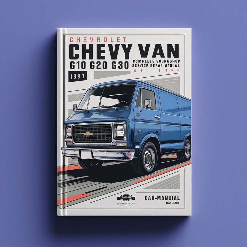 Manual completo de reparación y servicio de taller de Chevrolet Chevy Van G10 G20 G30 1971-1995