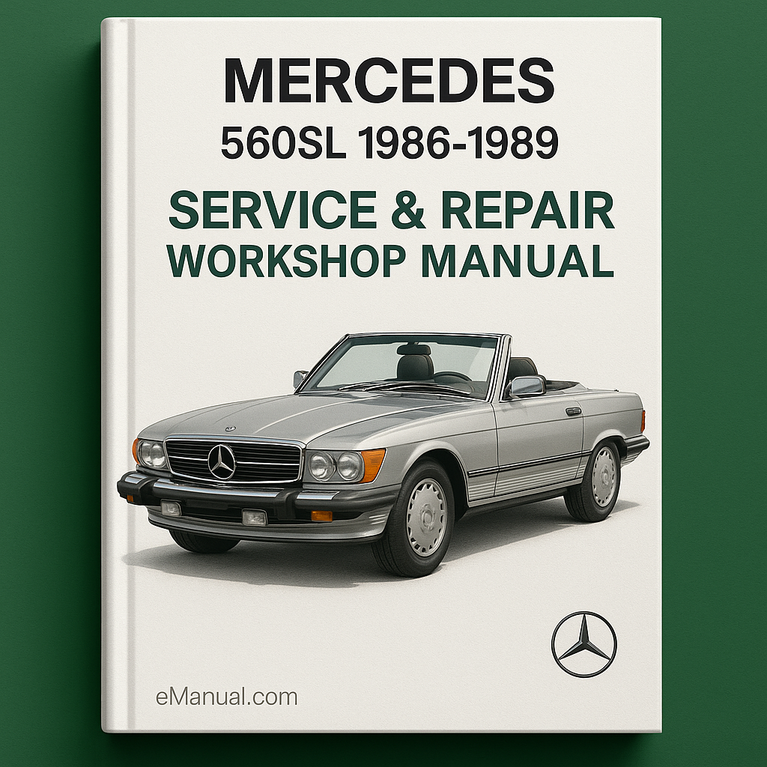 Mercedes 560SL 1986-1989 Service Repair Workshop Manual